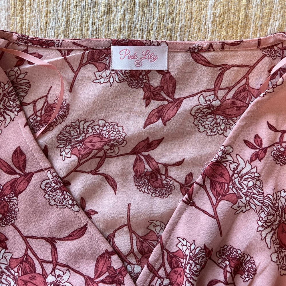 Pink Lily Floral Maxi Dress - Picture 8 of 8